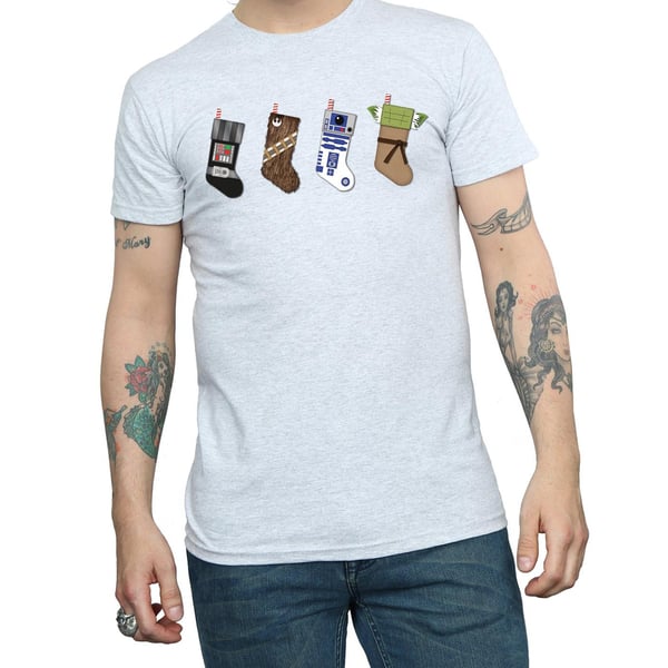 Star Wars Mens Christmas Stockings T-Shirt
