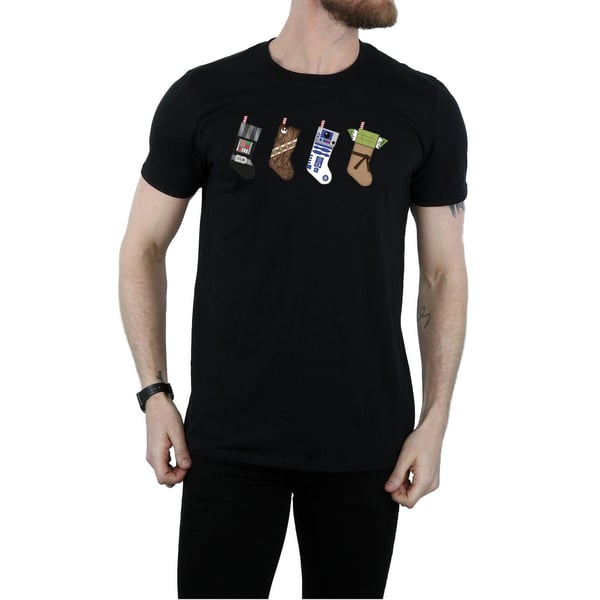 Star Wars Mens Christmas Stockings T-Shirt