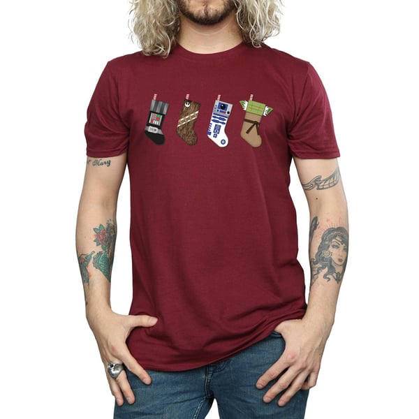 Star Wars Mens Christmas Stockings T-Shirt