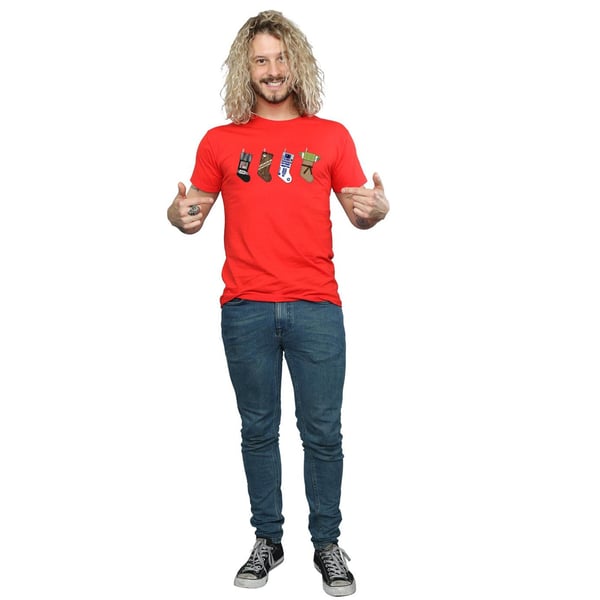 Star Wars Mens Christmas Stockings T-Shirt