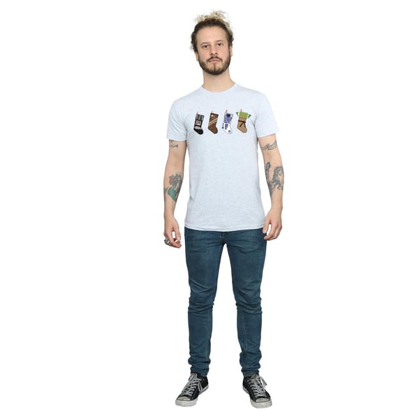Star Wars Mens Christmas Stockings T-Shirt