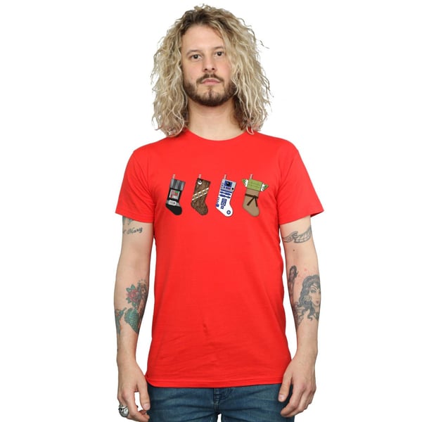 Star Wars Mens Christmas Stockings T-Shirt