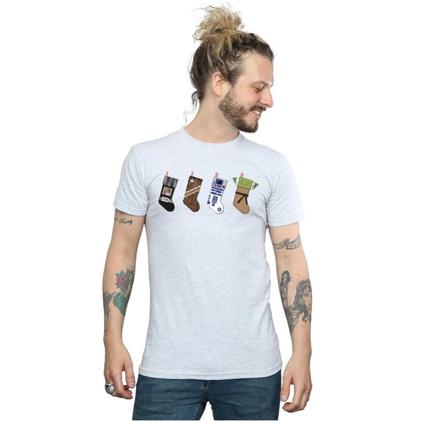 Star Wars Mens Christmas Stockings T-Shirt