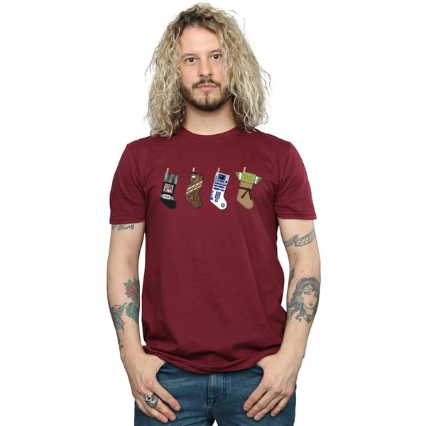 Star Wars Mens Christmas Stockings T-Shirt