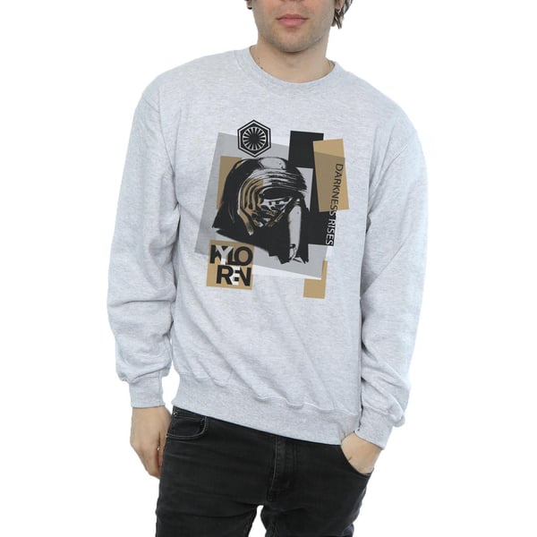 Star Wars Mens The Last Jedi Kylo Ren Patchwork Sweatshirt