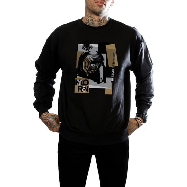 Star Wars Mens The Last Jedi Kylo Ren Patchwork Sweatshirt