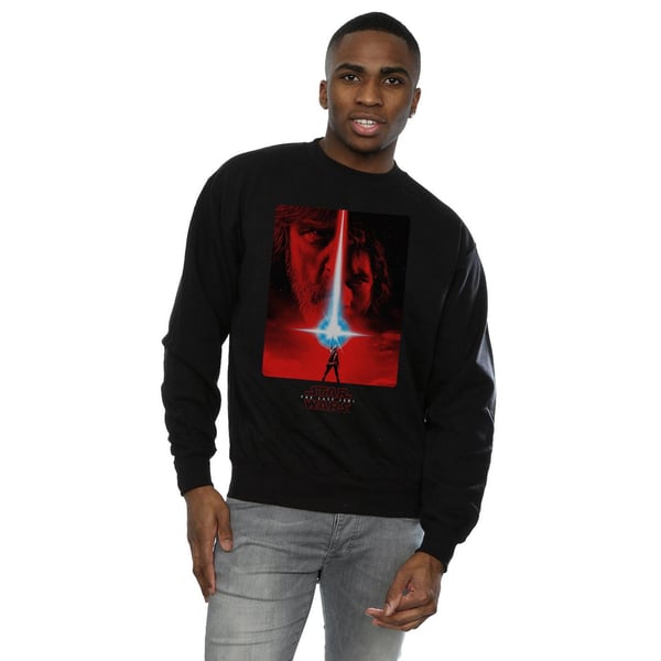Star Wars Mens The Last Jedi Red Poster Sweatshirt