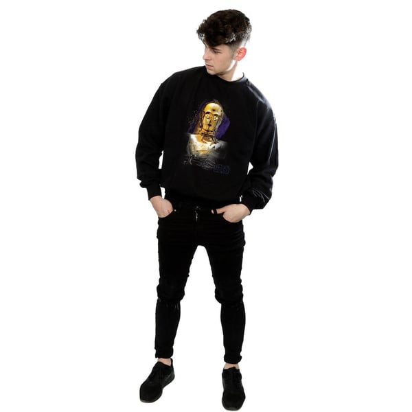 Star Wars Mens The Last Jedi C-3PO Brushed Sweatshirt