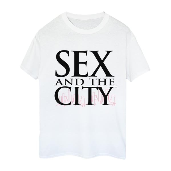 Sex And The City Womens/Ladies Logo Skyline Cotton Boyfriend T-Shirt