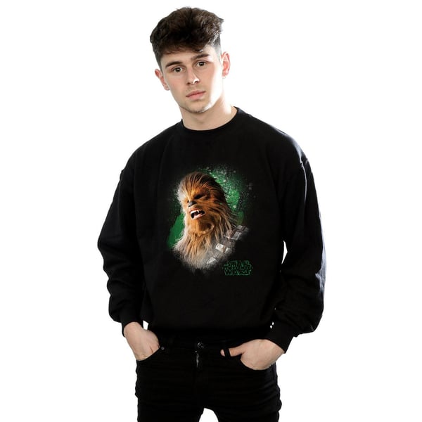 Star Wars Mens The Last Jedi Chewbacca Brushed Sweatshirt