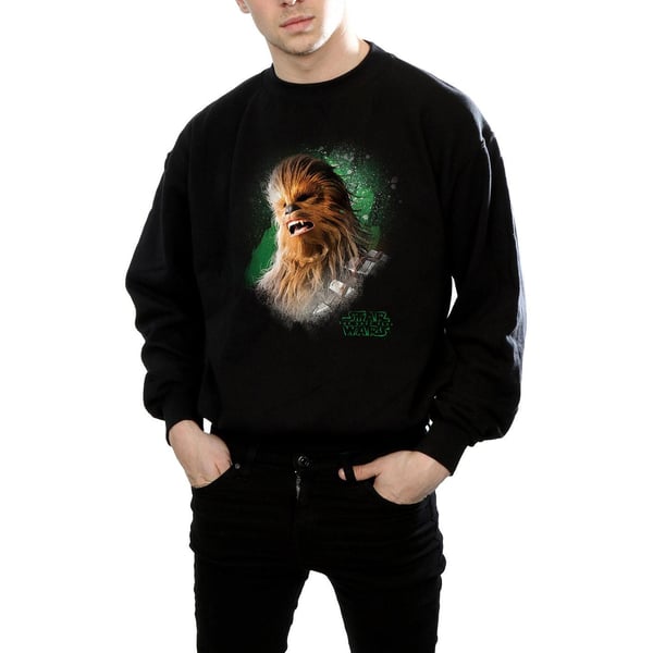 Star Wars Mens The Last Jedi Chewbacca Brushed Sweatshirt