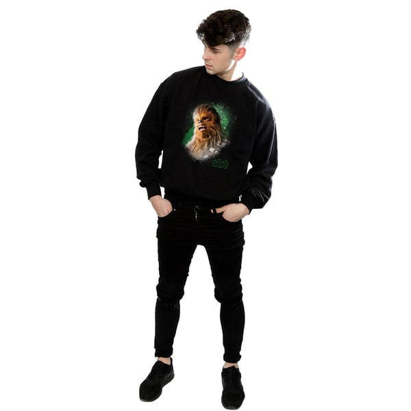 Star Wars Mens The Last Jedi Chewbacca Brushed Sweatshirt