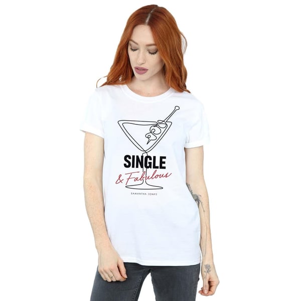 Sex And The City Womens/Ladies Single And Fabulous Cotton Boyfriend T-Shirt