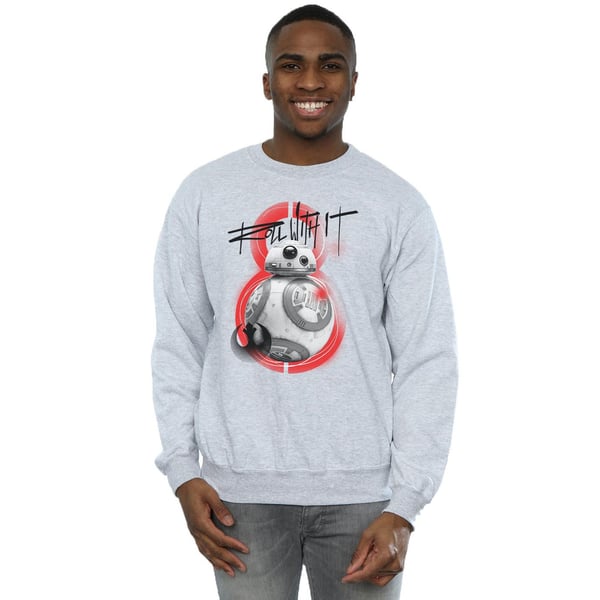 Star Wars Mens The Last Jedi BB-8 Roll With It Sweatshirt