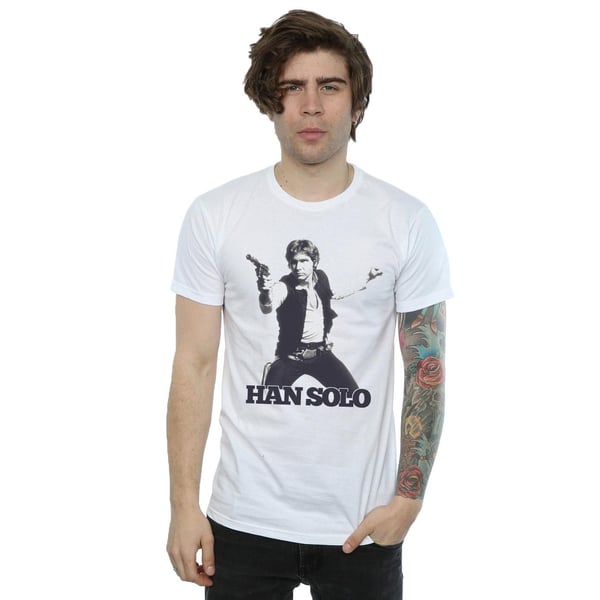 Star Wars Mens Han Solo Retro Photo T-Shirt