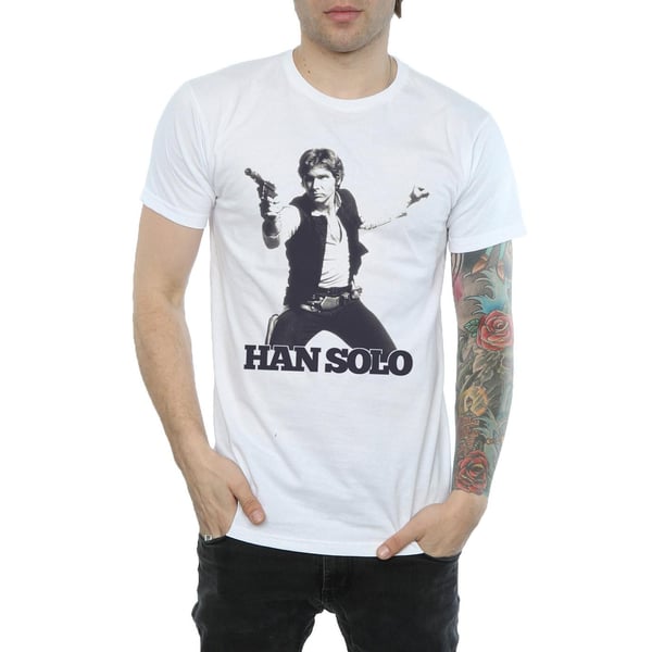 Star Wars Mens Han Solo Retro Photo T-Shirt