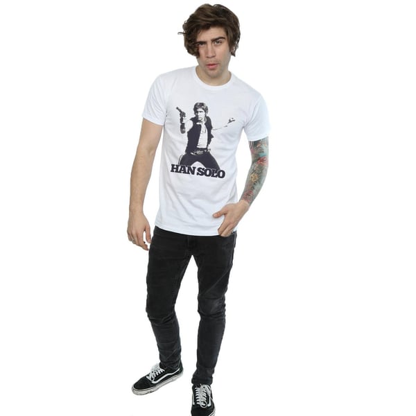 Star Wars Mens Han Solo Retro Photo T-Shirt
