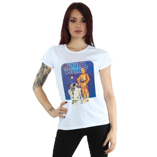 Star Wars Womens/Ladies R2-D2 And C-3PO Cotton T-Shirt