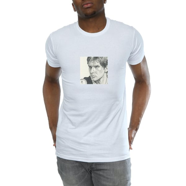 Star Wars Mens Han Solo Drawing T-Shirt