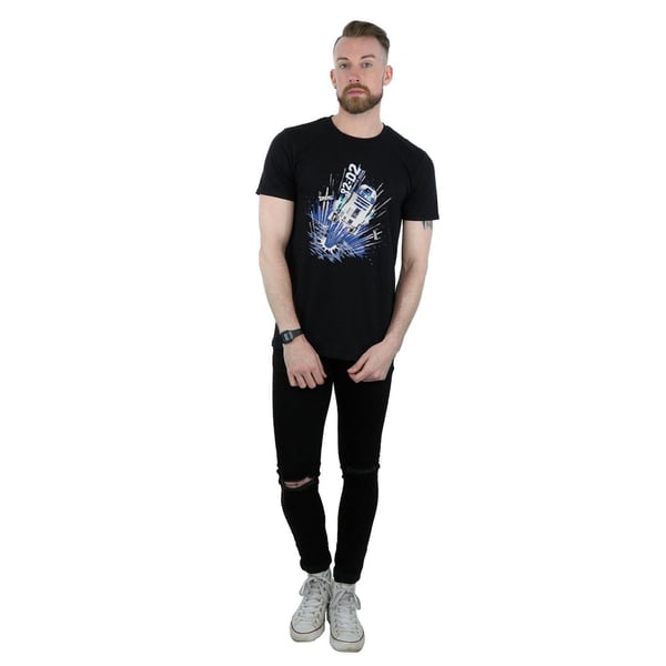 Star Wars Mens R2-D2 Blast Off T-Shirt
