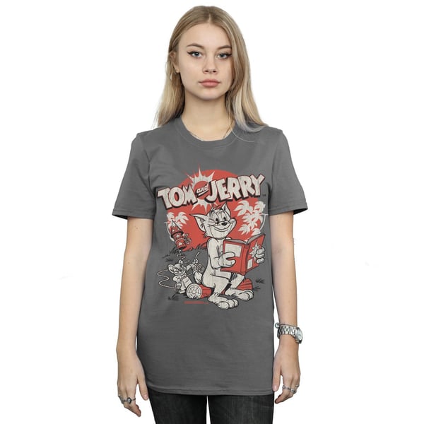 Tom And Jerry Womens/Ladies Rocket Prank Cotton Boyfriend T-Shirt