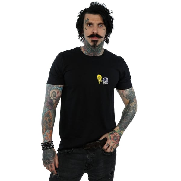 Star Wars Mens Resistance Droids Chest Print T-Shirt