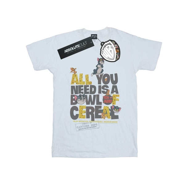 Tom And Jerry Womens/Ladies All You Need Is Cotton Boyfriend T-Shirt
