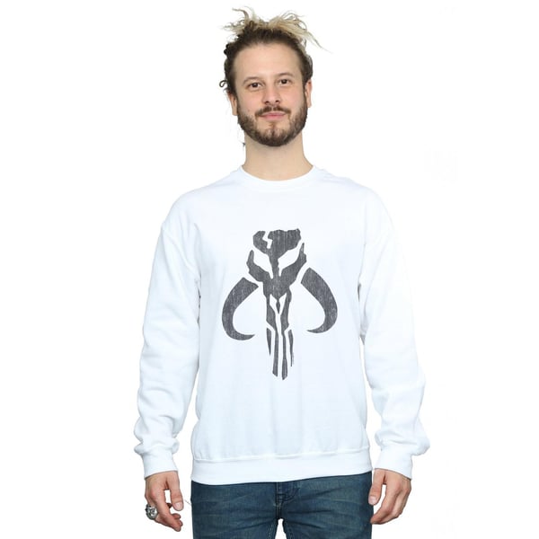 Star Wars Mens The Mandalorian Banther Skull Sweatshirt