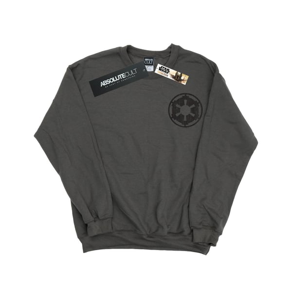 Star Wars Mens The Mandalorian Galactic Empire Insignia Breast Print Sweatshirt