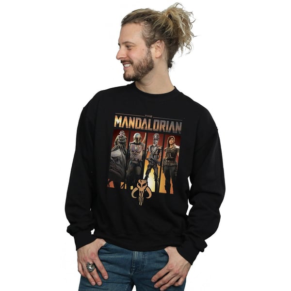 Star Wars Mens The Mandalorian Character Lineup Sweatshirt