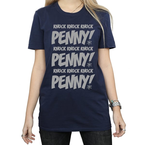 The Big Bang Theory Womens/Ladies Knock Knock Penny Cotton Boyfriend T-Shirt