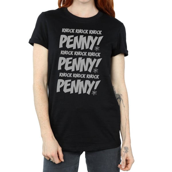 The Big Bang Theory Womens/Ladies Knock Knock Penny Cotton Boyfriend T-Shirt