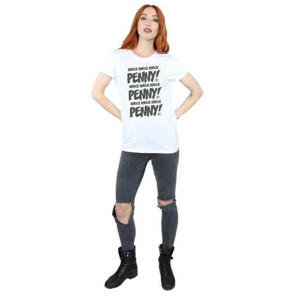 The Big Bang Theory Womens/Ladies Knock Knock Penny Cotton Boyfriend T-Shirt