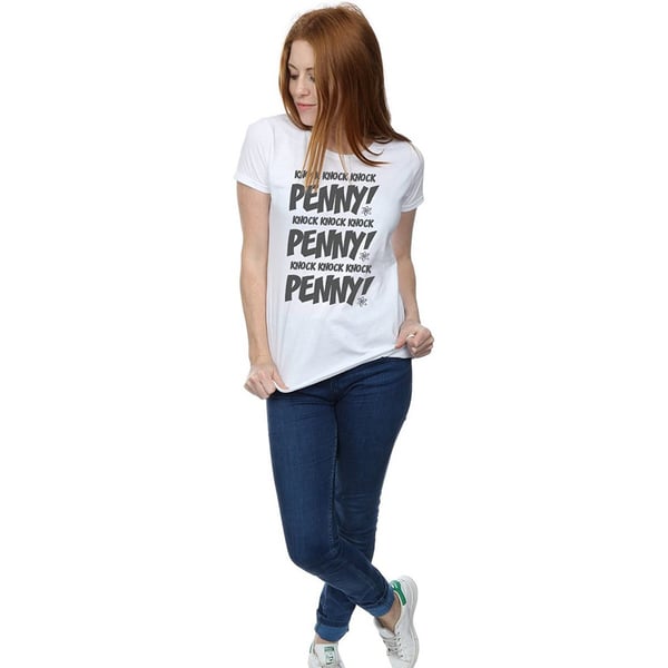 The Big Bang Theory Womens/Ladies Knock Knock Penny Cotton Boyfriend T-Shirt