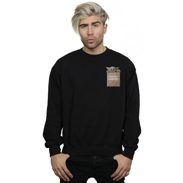 Star Wars Mens The Mandalorian Precious Cargo Faux Pocket Sweatshirt