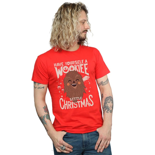 Star Wars Mens Wookiee Little Christmas T-Shirt