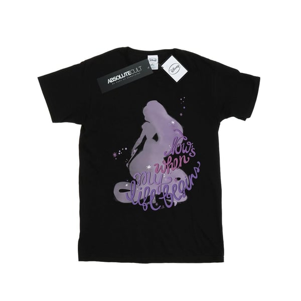Disney Dam/Dam Trassligt Nu Börjar Mitt Liv Bomulls-Boyfriend T-shirt