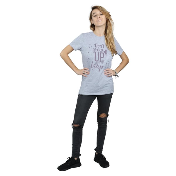 Disney Womens/Ladies Tinker Bell Don´t Grow Up Cotton Boyfriend T-Shirt