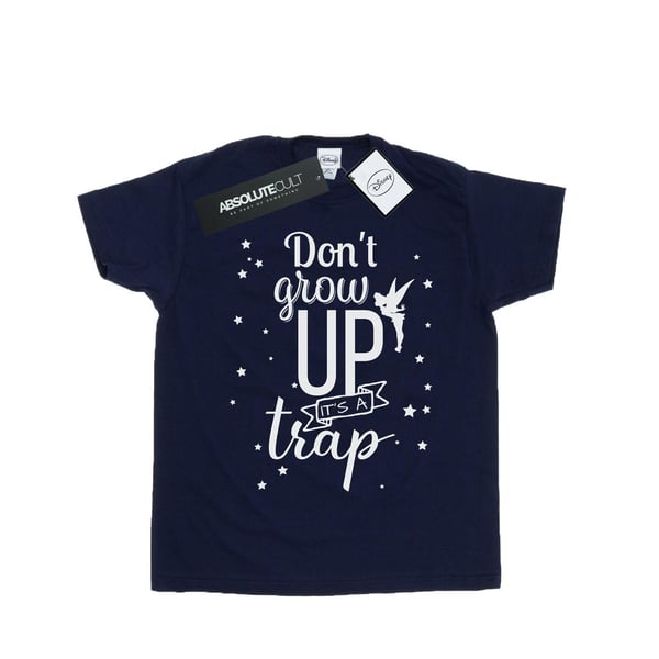 Disney Womens/Ladies Tinker Bell Don´t Grow Up Cotton Boyfriend T-Shirt
