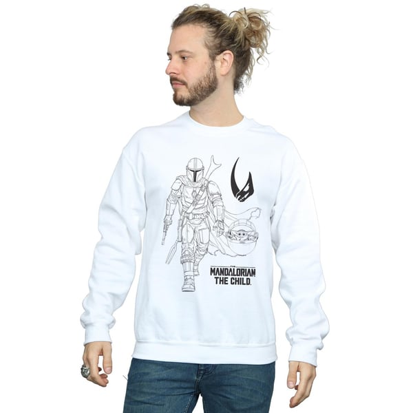Star Wars Mens The Mandalorian Clan Of Two Sweatshirt