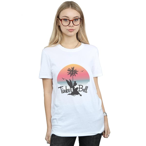 Disney Womens/Ladies Tinker Bell Sunset Cotton Boyfriend T-Shirt