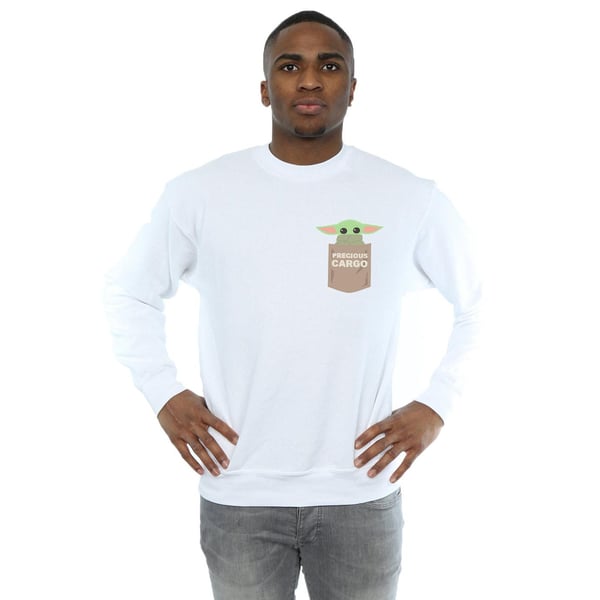 Star Wars Mens The Mandalorian The Child Cargo Pocket Sweatshirt