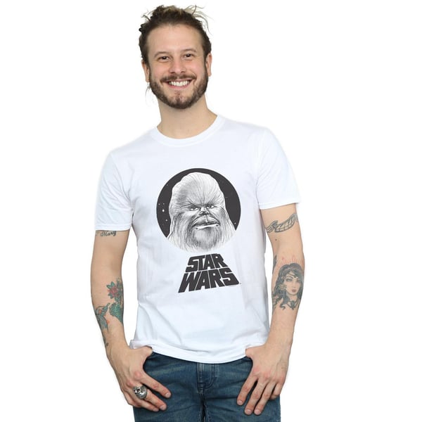 Star Wars Mens Chewbacca Sketch T-Shirt