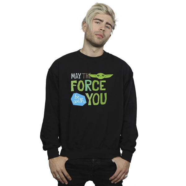 Star Wars Mens The Mandalorian May The Force Be With You Sweatshirt