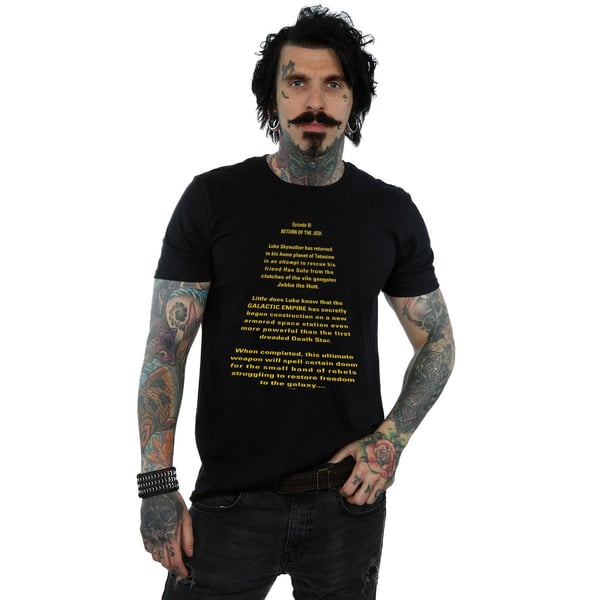 Star Wars Mens Return Of The Jedi Opening Crawl T-Shirt