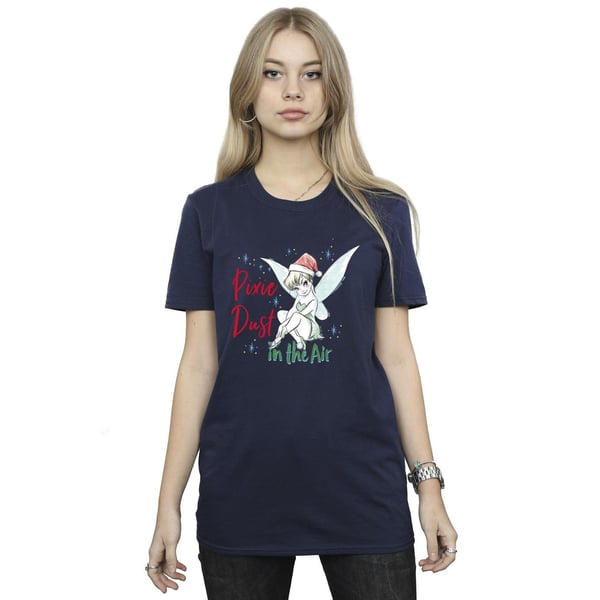 Disney Womens/Ladies Tinker Bell Pixie Dust Cotton Boyfriend T-Shirt