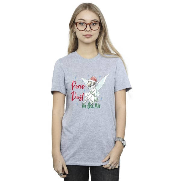 Disney Womens/Ladies Tinker Bell Pixie Dust Cotton Boyfriend T-Shirt
