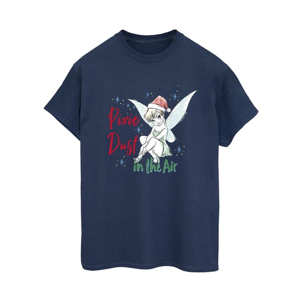 Disney Dam/Dam Tinker Bell Pixie Dust Bomull Boyfriend T-shirt
