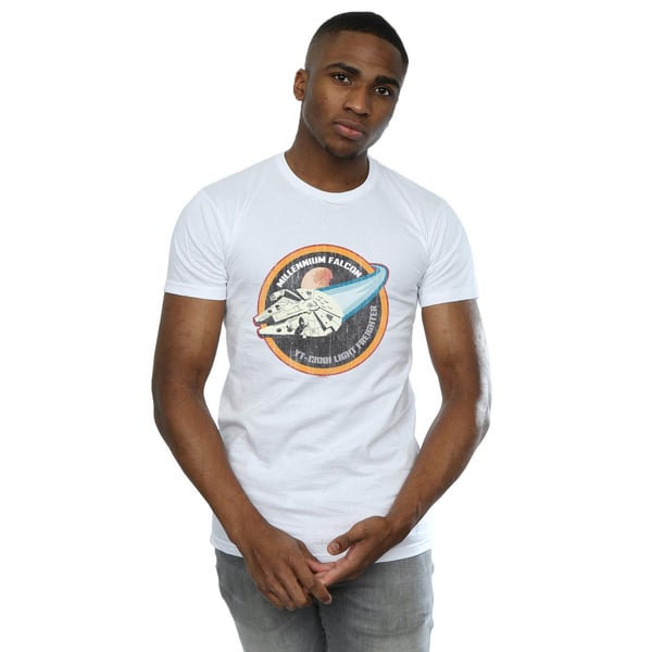 Star Wars Mens Millennium Falcon Badge T-Shirt