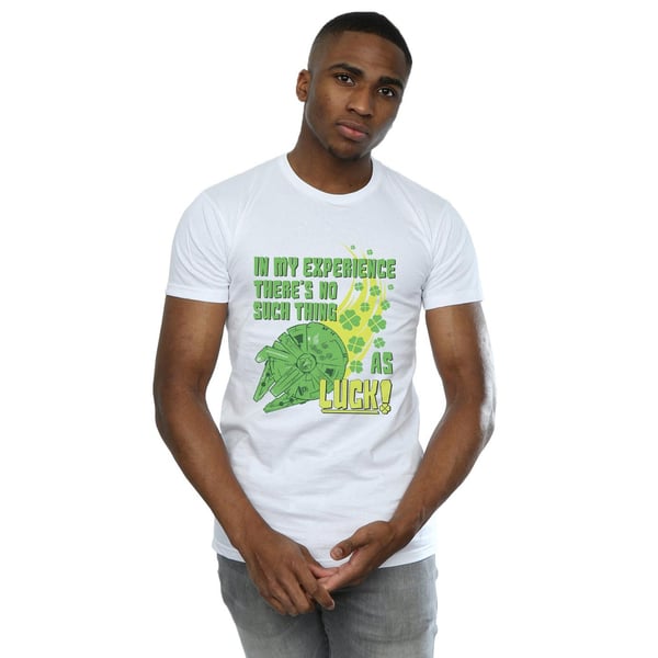 Star Wars Mens Millennium Falcon Shamrock Luck T-Shirt